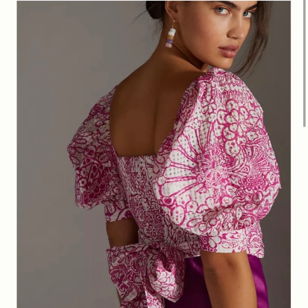 NWOT Maeve Wrap Tie Crop Top XS
